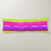 Coussins Longs Bright Neon Peinture Brush Strots | Grade A (Dos)