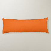 Coussins Longs Bright Tiger Orange Solide couleur Impression (Dos)