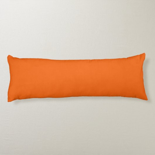 Coussins Longs Bright Tiger Orange Solide couleur Impression (Dos)