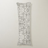 Coussins Longs brocade en dentelle blanche élégante (Devant (Vertical))