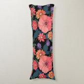 Coussins Longs Broche et fleurs violettes Impression corps Oreill (Devant (Vertical))
