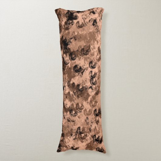 Coussins Longs Brown avec design Motif Abstrait noir (Devant (Vertical))
