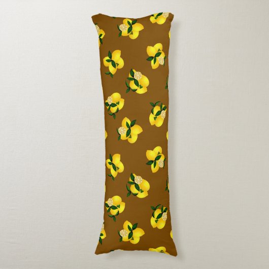 Coussins Longs Brown citron (Devant (Vertical))