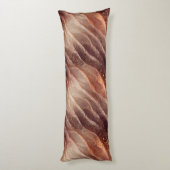 Coussins Longs Brown en cuivre inspiré dégradé moderne luxe (Dos (Vertical))