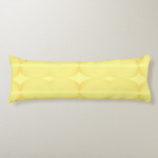 Coussins Longs Brutalist Waves: Happy Yellow & Cream de Banane (Devant)