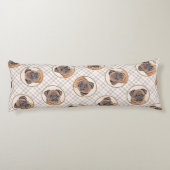 Coussins Longs Bruxelles Griffon Peinture Rouge Smooth Cute Dog A (Dos)