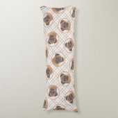 Coussins Longs Bruxelles Griffon Peinture Rouge Smooth Cute Dog A (Devant (Vertical))