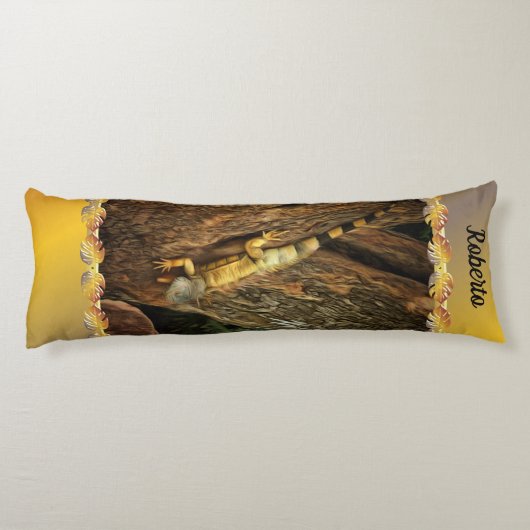 Coussins Longs Bucerias Iguana 1069 (Dos)