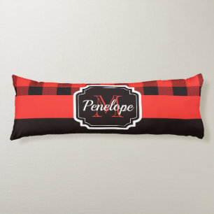 Coussins Longs Buffalo Plaid Motif