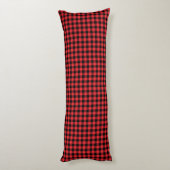 Coussins Longs Buffalo Plaid Red Black Check (Dos (Vertical))