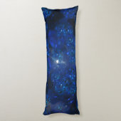 Coussins Longs Bulles en verre bleu tombé (Dos (Vertical))