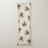 Coussins Longs Bullmastiff Peinture Fawn Red Sable mignon Chien A (Dos (Vertical))