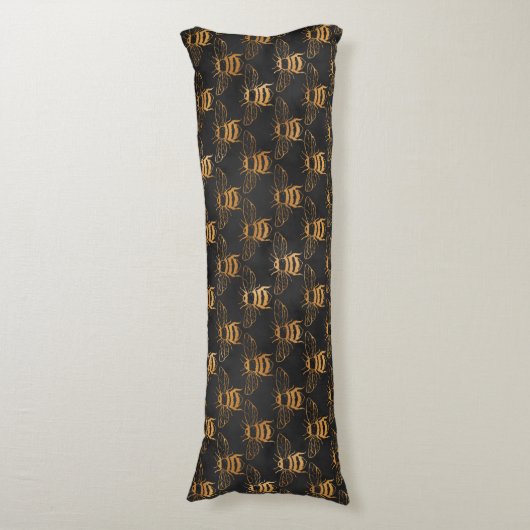 Coussins Longs Bumble Bees (Devant (Vertical))