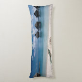 Coussins Longs Bungalows sur la plage Motu Toopua (Dos (Vertical))