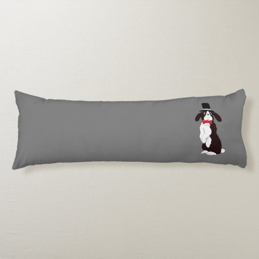 Coussins Longs Bunny Tuxedo (Devant)