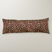 Coussins Longs Burgundy et Gold Leopard Series Design 2 (Dos)