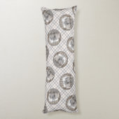 Coussins Longs Buttes de Peinture Keeshond à la porte mignonne ch (Dos (Vertical))