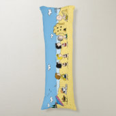 Coussins Longs cacahuètes | Journée à la plage (Devant (Vertical))