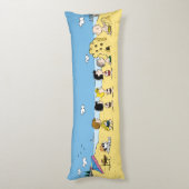 Coussins Longs cacahuètes | Journée à la plage (Dos (Vertical))