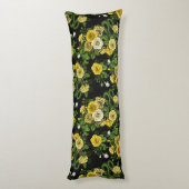 Coussins Longs Caché en rose, jaune et vert (Dos (Vertical))