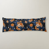 Coussins Longs Caché en rose, orange et bleu (Dos)