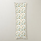 Coussins Longs Cactus pointillés sur blanc (Dos (Vertical))