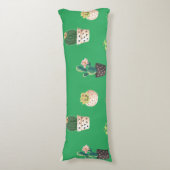 Coussins Longs Cactus Succulents à Dessrt Vert dans les pots (Devant (Vertical))