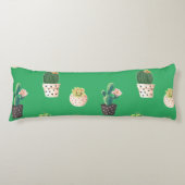 Coussins Longs Cactus Succulents à Dessrt Vert dans les pots (Devant)