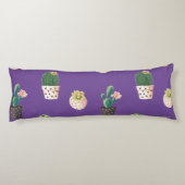 Coussins Longs Cactus Succulents à Dessrt Vert dans les pots (Dos)