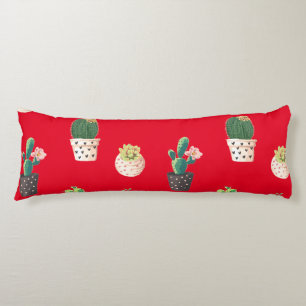 Coussins Longs Cactus Succulents à Dessrt Vert dans les pots