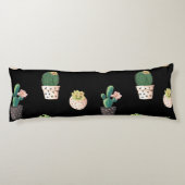 Coussins Longs Cactus Succulents à Dessrt Vert dans les pots (Dos)