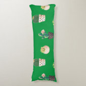 Coussins Longs Cactus Succulents à Dessrt Vert dans les pots (Devant (Vertical))