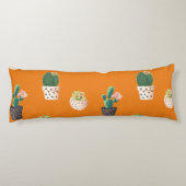 Coussins Longs Cactus Succulents à Dessrt Vert dans les pots (Dos)