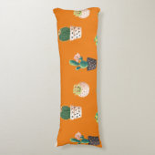 Coussins Longs Cactus Succulents à Dessrt Vert dans les pots (Devant (Vertical))