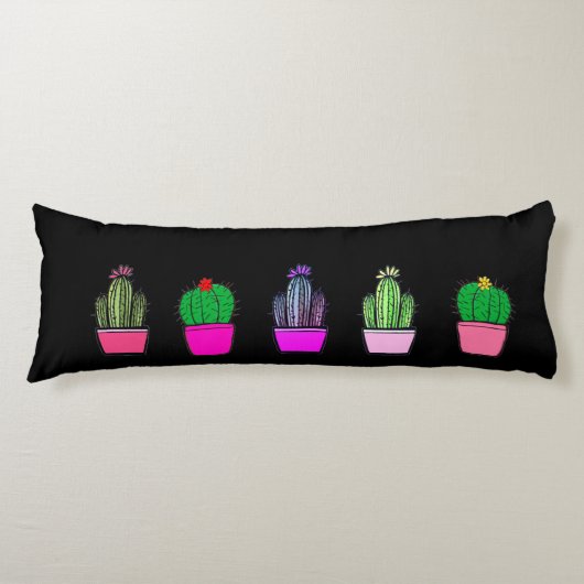 Coussins Longs Cactus Succulents Oreiller plein corps (Devant)