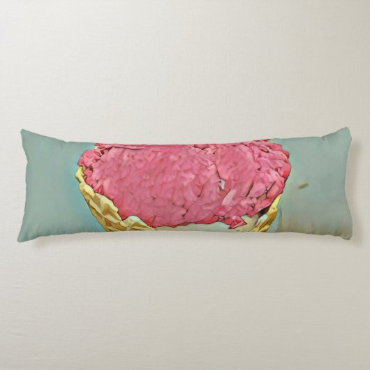 Coussins Longs Cadeau d'anniversaire de crème glacée (Devant)
