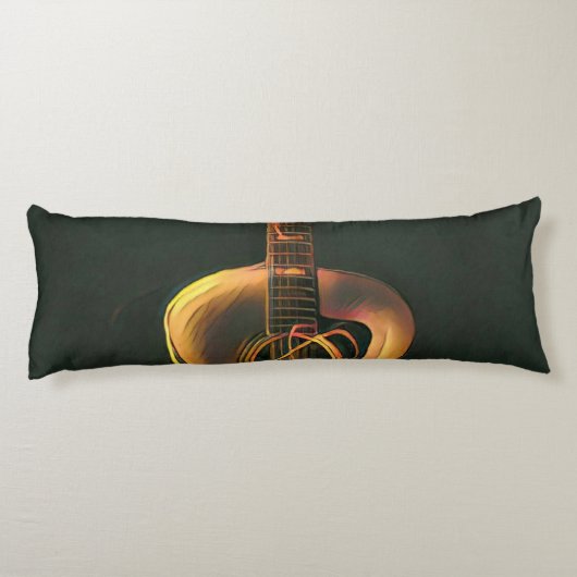 Coussins Longs cadeau guitariste cool (Dos)