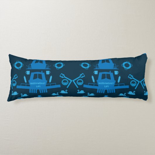 Coussins Longs Cadeaux British Narrowboat (Devant)