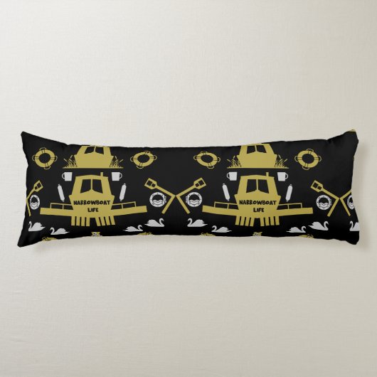 Coussins Longs Cadeaux British Narrowboat (Devant)