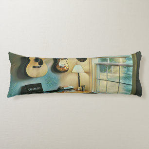Coussins Longs Cadeaux de guitare pour petite amie