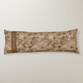 Coussins Longs Cailloux de camouflage du désert, Votre nom, Perso (Dos)