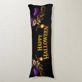 Coussins Longs Call twin witch kittens whimsical happy Halloween  (Devant (Vertical))