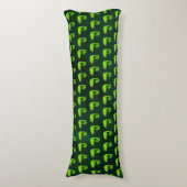 Coussins Longs Caméléon vert mignon (Devant (Vertical))