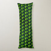 Coussins Longs Caméléon vert mignon (Dos (Vertical))