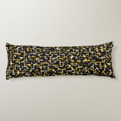 Coussins Longs Camion numérique noir blanc Motif jaune (Dos)