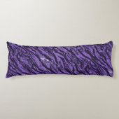 Coussins Longs Camo à rayures violettes (Devant)