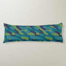 Camo Abstrait Bleu Vert et Sarcelle