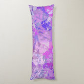 Coussins Longs Camo Abstrait tendance rose violet bleu (Dos (Vertical))