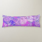 Coussins Longs Camo Abstrait tendance rose violet bleu (Devant)