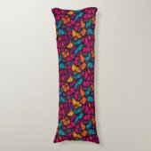 Coussins Longs Camo Fleur Papillon Moderne Ferme Maisonnette (Devant (Vertical))